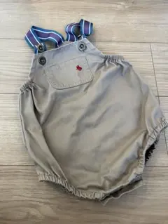 ポロベビー ベージュロンパース サロペット　80サイズ