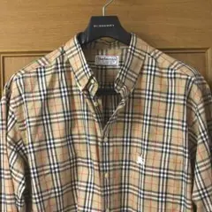 美品バーバリー コットン ノバチェック 長袖シャツ XL トップス ドレスシャツ