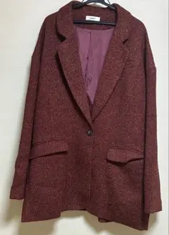 mideal tweed over jacket 完売品 mideal ジャケット テーラードジャケット tweed over jacket