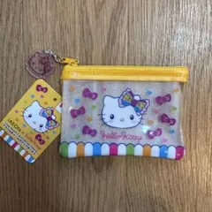 Hello Kitty アクリルチャーム付きクリアポーチ　イオンコラボ