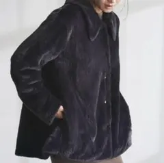 FRAY I.Dフレイアイディー　エコペルファーショートコート　サイズ0