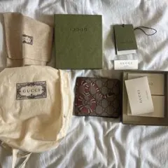 GUCCI キングスネーク プリン　折りたたみ財布