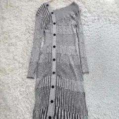 SNIDEL ニットワンピース グレー F アシンメトリー 大人 オシャレ