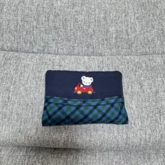 未使用 ファミリア ティッシュケース familiar 小物 ポーチ バッグ