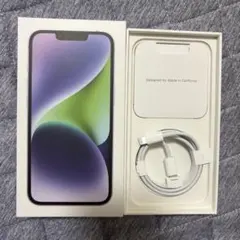 Apple iPhone 14 128GB Midnight 空箱　ケーブル