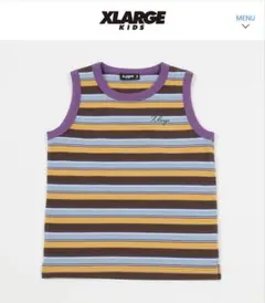 XLARGE KIDS マルチボーダータンクトップ　パープルのサムネイル