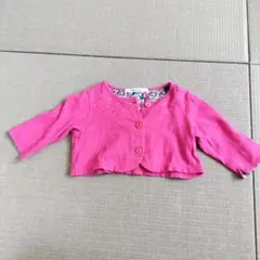 familiar ピンク カーディガン 70サイズ