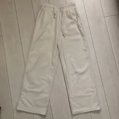 ダークエンジェル　裏起毛　アイボリー リブ　パンツ