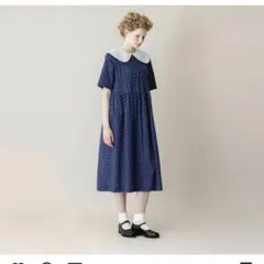 ジェーンマープル シャーリングチェックスモックドレス ワンピース 美