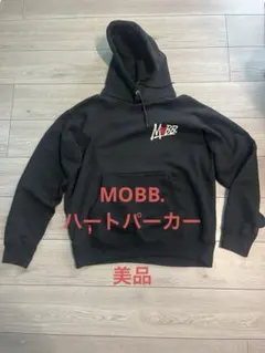 MOBB. ハートデザイン パーカー 黒