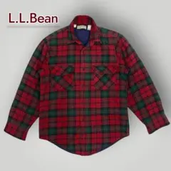 【USA製シンサレート中綿】L.L.Bean ネルシャツ　ジャケット　チェック