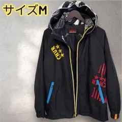 スノーボードウェア スキーウェア 総柄 ストリート系 ブラック Mサイズ