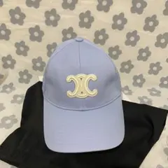 セリーヌ トリオンフ コットン ベースボールキャップ 帽子