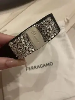Salvatore Ferragamo カチューシャ ビジュー ブラックのサムネイル