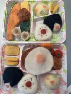 おままごと　ごっこ遊び　お弁当　手芸作品　フェルト製