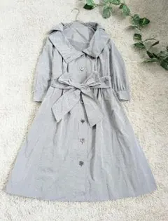 美品！レリアン ビッグ衿 フレアワンピース 9 シャツワンピース