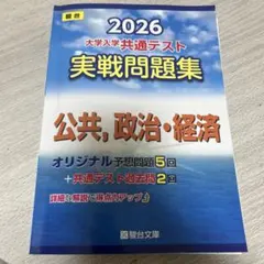 【2/20まで値下げ】2026 駿台　共通テスト実践問題集　公共、政治経済