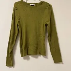 グローバルワーク　リブ編みニット