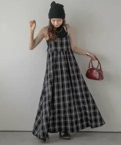 シュガービスケット　チェック柄キャミソールワンピース