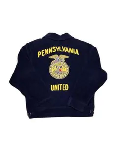 ヴィンテージ 80s FFAジャケット サイズ38 YKK 茄子紺 VINTAGE】70-80s FFA Jacket 