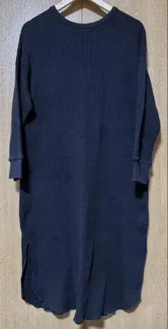 GU ワッフルワンピース Lサイズ ブラック