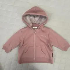 SIMPLE FREE フード付きトレーナー 80サイズ ピンク