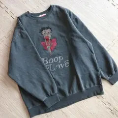 しまむら 裏起毛 トレーナー ベティーちゃん グレー