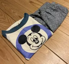 子供服　ミッキーマウス　セットアップ　サイズ80 (大きめの作りです)