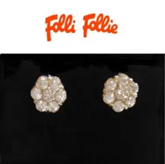 【送料込】◆Folli Follie◆ シルバー ジルコニア スタッドピアス