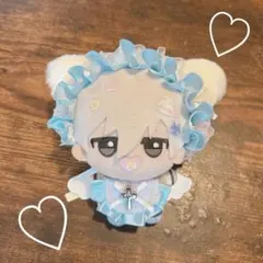 ちびぐるみ　ヘッドドレス　スタイ　天使の羽 セット