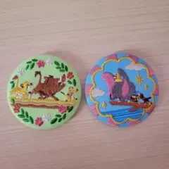 ディズニー刺繍缶バッチ