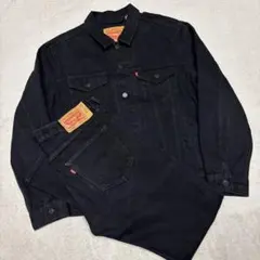 極美品✨L リーバイス セットアップ 後染めブラック 501 W34 L32
