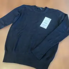 ZARA ニット　黒　金ボタン　M