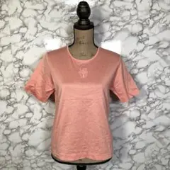 DAKS　ダックス　（M相当）　ロゴ刺繍半袖Tシャツ　オレンジ　カジュアルのサムネイル
