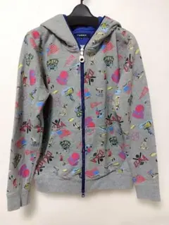 美品✨TOMMY カラフルプリント フード付きパーカー M