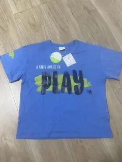 【新品タグ付】水色 Tシャツ 120cmのサムネイル