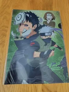 NARUTOナルト絆 ローソンオリジナル クリアファイル 4枚 カカシ 第七班