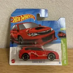 Hot Wheels Subaru WRX STI ホットウィールスバル赤のサムネイル
