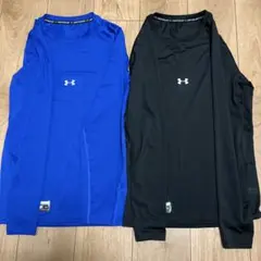 under armor 長袖インナー 青黒セット