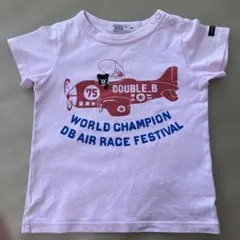 DOUBLE.B ミキハウス 半袖　Tシャツ ピンク 90のサムネイル