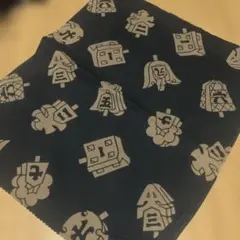 将棋駒柄 ハンドメイドハンカチ2枚セット 男の子 通園幼稚園保育園ママ