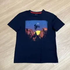 GAP ギャップ ネイビー プリント Tシャツ 140cm