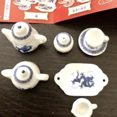 ミニチュア 茶器セット 中華 シリーズ 龍バージョンセット