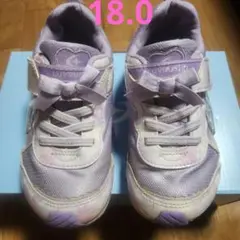 18.0 ムーンスターLUVRUSH 紫色 スニーカー