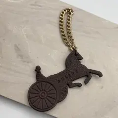 CELINEセリーヌ 馬車モチーフ キーホルダー バッグチャーム キーリング