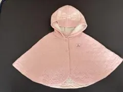 ケープ　ポンチョ　ピンク　ハート　べべ　Kiss Drop BABY 0〜5歳