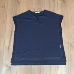 COMME CA プラチナ半袖カットソー スリットネックのサムネイル