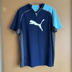 Puma 半袖シャツ ネイビー/ライトブルーサイズMだと思います