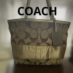 COACH シグネチャー トートバッグ ゴールドのサムネイル