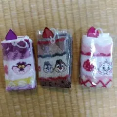 新品 ディズニーストア ミニタオル セット ケーキ マリー チシャ猫 チップ